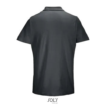 Φωτογραφία από πίσω από Pulse - Unisex πόλο πικέ σε χρώμα Mouse Grey