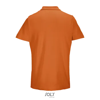 Φωτογραφία από πίσω από Pulse - Unisex πόλο πικέ σε χρώμα Orange