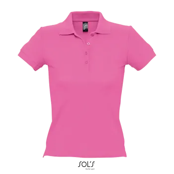 Φωτογραφία από μπροστά από People - Γυναικείο πόλο πικέ σε χρώμα Orchid Pink