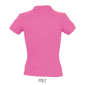 Φωτογραφία από πίσω από People - Γυναικείο πόλο πικέ σε χρώμα Orchid Pink