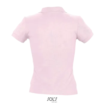 Φωτογραφία από πίσω από People - Γυναικείο πόλο πικέ σε χρώμα Pale Pink