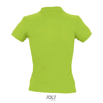 Φωτογραφία από πίσω από People - Γυναικείο πόλο πικέ σε χρώμα Apple Green