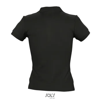 Φωτογραφία από πίσω από People Λευκό 3XL - Γυναικείο πόλο πικέ σε χρώμα White