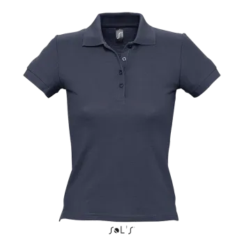 Φωτογραφία από μπροστά από People 3XL - Γυναικείο πόλο πικέ σε χρώμα Grey Melange