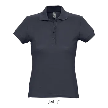 Φωτογραφία από μπροστά από Passion - Γυναικείο πόλο πικέ σε χρώμα Navy