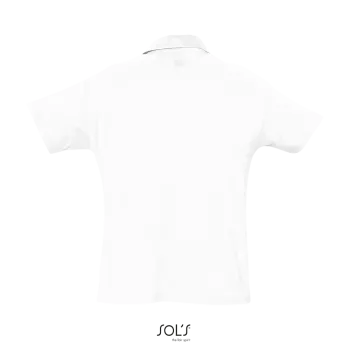 Φωτογραφία από πίσω από Summer II Λευκό 3XL - Ανδρικό πόλο πικέ σε χρώμα White