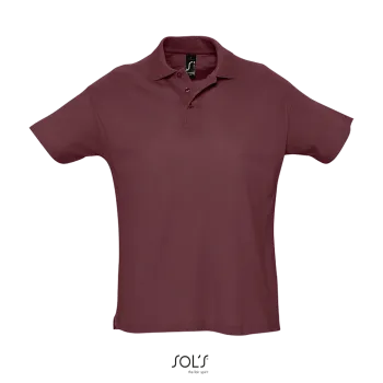 Φωτογραφία από μπροστά από Summer II - Ανδρικό πόλο πικέ σε χρώμα Burgundy