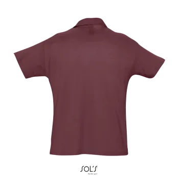 Φωτογραφία από πίσω από Summer II - Ανδρικό πόλο πικέ σε χρώμα Burgundy