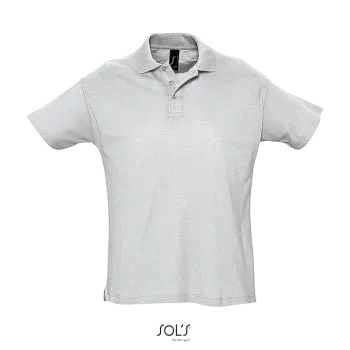 Φωτογραφία από μπροστά από Summer II - Ανδρικό πόλο πικέ σε χρώμα Ash