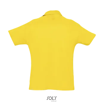 Φωτογραφία από πίσω από Summer II - Ανδρικό πόλο πικέ σε χρώμα Gold