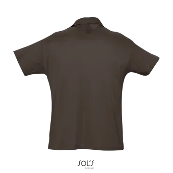 Φωτογραφία από πίσω από Summer II - Ανδρικό πόλο πικέ σε χρώμα Chocolate