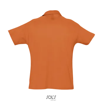 Φωτογραφία από πίσω από Summer II - Ανδρικό πόλο πικέ σε χρώμα Orange