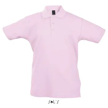 Φωτογραφία από μπροστά από Summer II Kids - Παιδικό πόλο πικέ σε χρώμα Pink