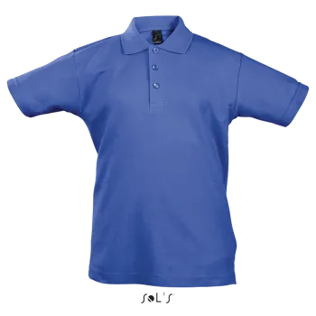 Φωτογραφία από μπροστά από Summer II Kids - Παιδικό πόλο πικέ σε χρώμα Royal Blue