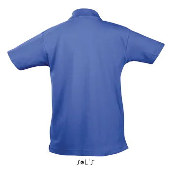 Φωτογραφία από πίσω από Summer II Kids - Παιδικό πόλο πικέ σε χρώμα Royal Blue