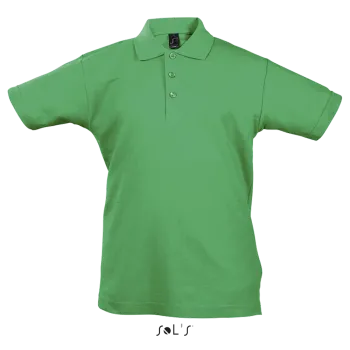 Φωτογραφία από μπροστά από Summer II Kids - Παιδικό πόλο πικέ σε χρώμα Kelly Green