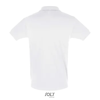 Φωτογραφία από πίσω από Perfect Men Λευκό 4-5XL - Ανδρικό πόλο πικέ σε χρώμα White