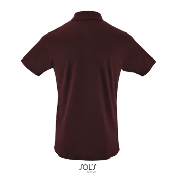 Φωτογραφία από πίσω από Perfect Men 3XL - Ανδρικό πόλο πικέ σε χρώμα Heather Oxblood