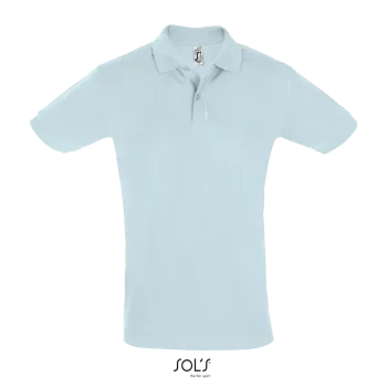 Φωτογραφία από μπροστά από Perfect Men 3XL - Ανδρικό πόλο πικέ σε χρώμα Creamy Blue