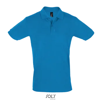 Φωτογραφία από μπροστά από Perfect Men 3XL - Ανδρικό πόλο πικέ σε χρώμα Aqua