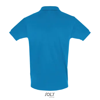 Φωτογραφία από πίσω από Perfect Men 3XL - Ανδρικό πόλο πικέ σε χρώμα Aqua