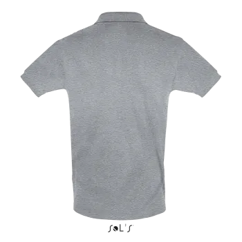 Φωτογραφία από πίσω από Perfect Men 4-5XL - Ανδρικό πόλο πικέ σε χρώμα Grey Melange