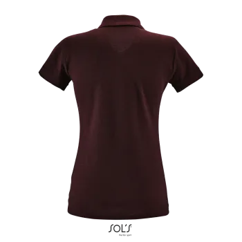 Φωτογραφία από πίσω από Perfect Women - Γυναικείο πόλο πικέ σε χρώμα Heather Oxblood