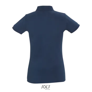 Φωτογραφία από πίσω από Perfect Women - Γυναικείο πόλο πικέ σε χρώμα Denim