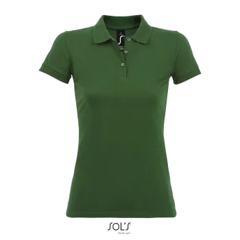 Φωτογραφία από μπροστά από Perfect Women - Γυναικείο πόλο πικέ σε χρώμα Bottle Green