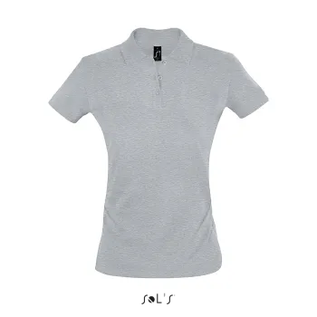 Φωτογραφία από μπροστά από Perfect Women 3XL - Γυναικείο πόλο πικέ σε χρώμα Grey Melange