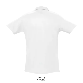 Φωτογραφία από πίσω από Spring II Λευκό 4-5XL - Ανδρικό πόλο πικέ σε χρώμα White