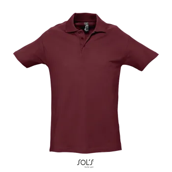 Φωτογραφία από μπροστά από Spring II - Ανδρικό πόλο πικέ σε χρώμα Burgundy