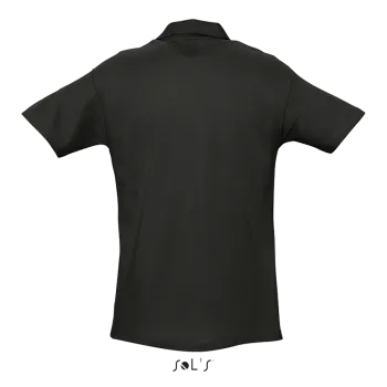 Φωτογραφία από πίσω από Spring II 4-5XL - Ανδρικό πόλο πικέ σε χρώμα Black