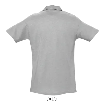 Φωτογραφία από πίσω από Spring II 4-5XL - Ανδρικό πόλο πικέ σε χρώμα Grey Melange