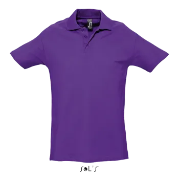 Φωτογραφία από μπροστά από Spring II - Ανδρικό πόλο πικέ σε χρώμα Dark Purple