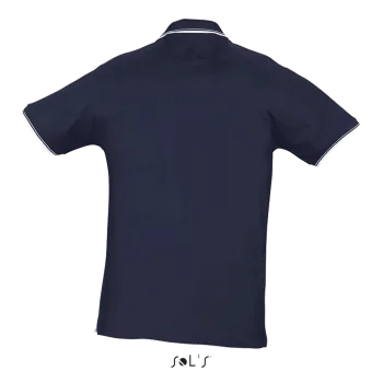 Φωτογραφία από πίσω από Practice - Ανδρικό πόλο πικέ σε χρώμα Navy