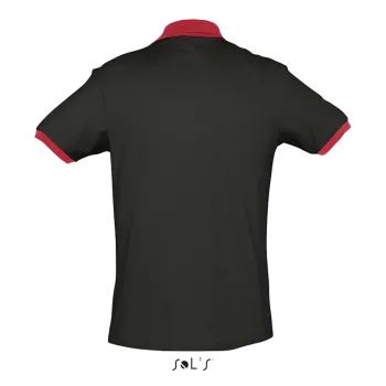 Φωτογραφία από πίσω από Prince - Unisex πόλο πικέ σε χρώμα Black-Red