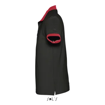 Φωτογραφία προφίλ από Prince - Unisex πόλο πικέ σε χρώμα Black-Red