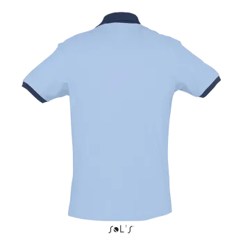 Φωτογραφία από πίσω από Prince - Unisex πόλο πικέ σε χρώμα Sky Blue-French Navy