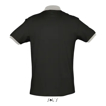 Φωτογραφία από πίσω από Prince - Unisex πόλο πικέ σε χρώμα Black-Light Grey
