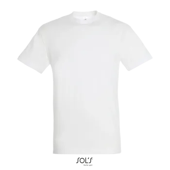 Φωτογραφία από μπροστά από Regent Λευκό 4-5XL - Unisex T-shirt σε χρώμα White