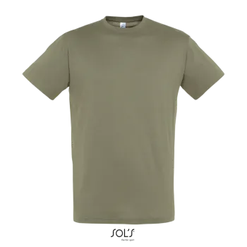 Φωτογραφία από μπροστά από Regent - Unisex T-shirt σε χρώμα Khaki