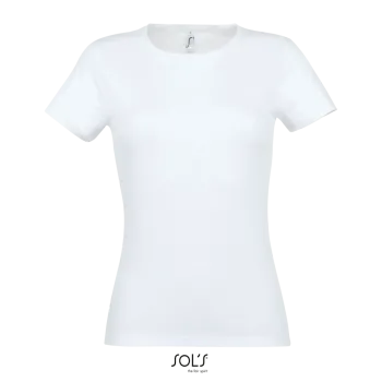 Φωτογραφία από μπροστά από Miss Λευκό - Γυναικείο T-shirt σε χρώμα White