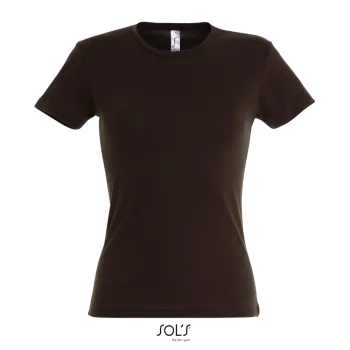 Φωτογραφία από μπροστά από Miss - Γυναικείο T-shirt σε χρώμα Chocolate