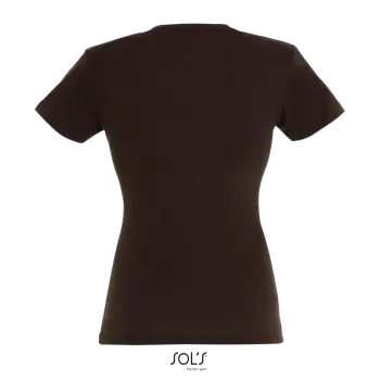 Φωτογραφία από πίσω από Miss - Γυναικείο T-shirt σε χρώμα Chocolate