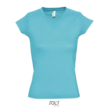 Φωτογραφία από μπροστά από Moon 3XL - Γυναικείο T-shirt με λαιμόκοψη 