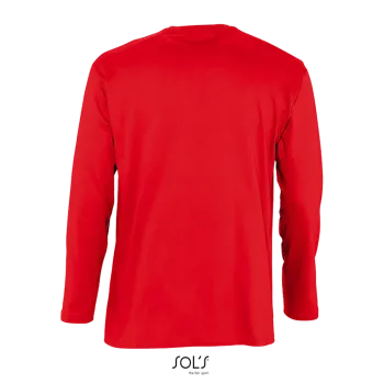 Φωτογραφία από πίσω από Monarch 4-5XL - Ανδρικό μακρυμάνικο T-shirt σε χρώμα Red