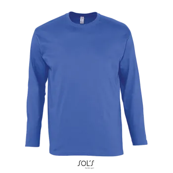 Φωτογραφία από μπροστά από Monarch 4-5XL - Ανδρικό μακρυμάνικο T-shirt σε χρώμα Royal Blue