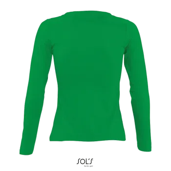 Φωτογραφία από πίσω από Majestic - Γυναικειο μακρυμάνικο T-shirt σε χρώμα Kelly Green