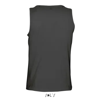 Φωτογραφία από πίσω από Justin 4-5XL - Ανδρικό αμάνικο μπλουζάκι σε χρώμα Deep Black